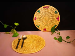 Moonj Grass Coaster - Handcrafted Himalayan Product by Baaduli