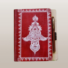 Aipan Art Lock Diary - Handcrafted Himalayan Product by Baaduli