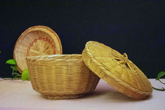 Ringaal Roti Basket - Handcrafted Himalayan Product by Baaduli