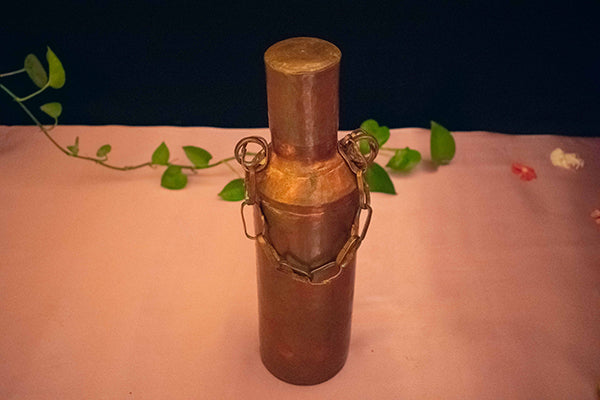 Bamboo Insulated Bottle with Infuser & Temperature Display - Handcrafted Himalayan Product by Baaduli