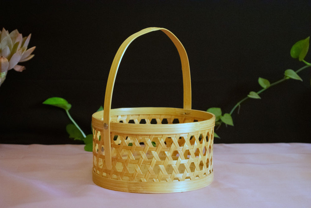 Ringaal Kandi Basket - Handcrafted Himalayan Product by Baaduli