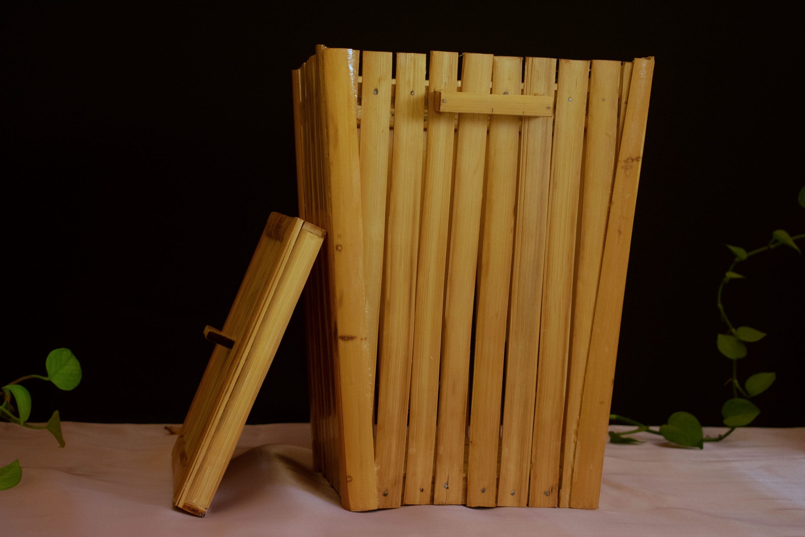 Bamboo Storage Basket - Handcrafted Himalayan Product by Baaduli