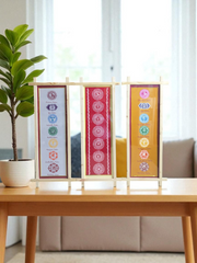 Aipan Art Sapta Chakra Wall Hanging - Handcrafted Himalayan Product by Baaduli