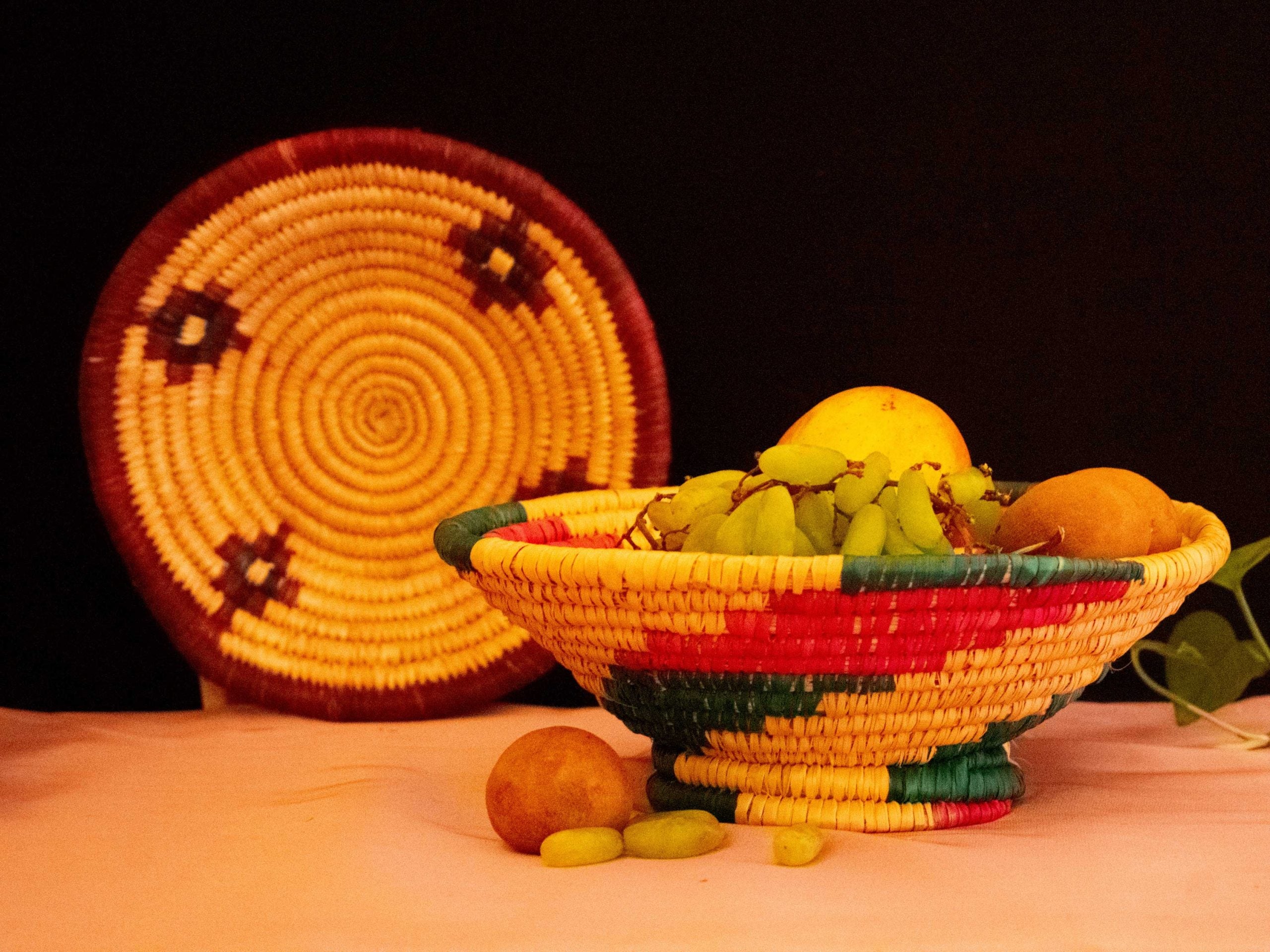 Moonj Grass Fruit Bowl - Handcrafted Himalayan Product by Baaduli