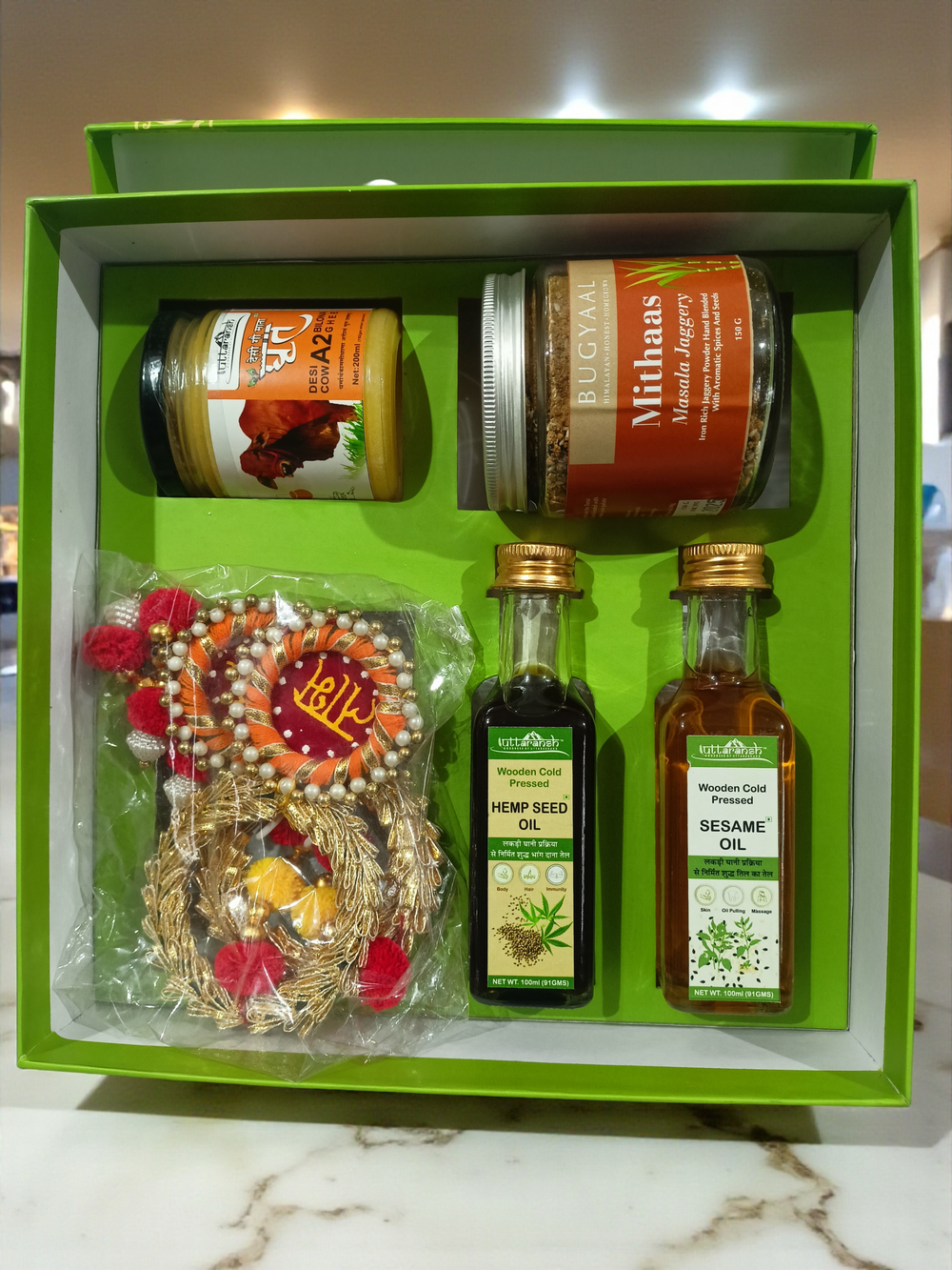 Shubhlabh Sampada Hamper - Option 2 - Handcrafted Himalayan Product by Baaduli