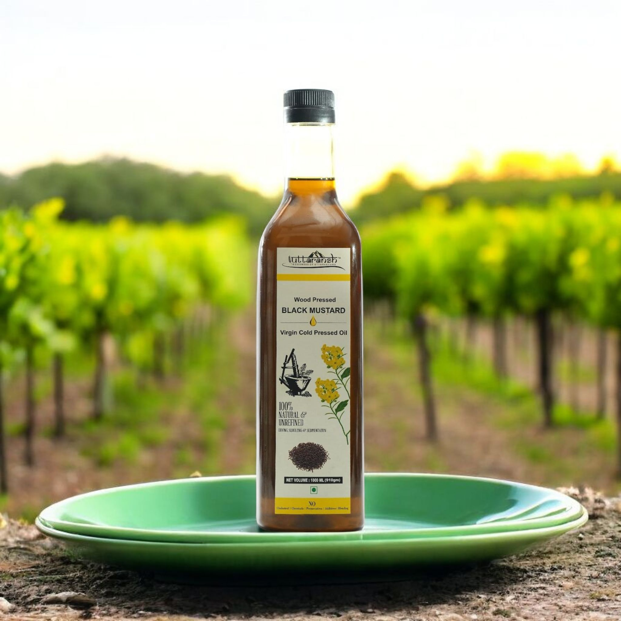 Himalayan Pack of 2 Cold Pressed Black Mustard Oil 1000ml