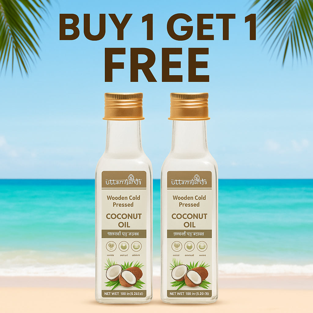 Pack of 2 Cold Pressed Coconut Oil (100ml + 100ml)